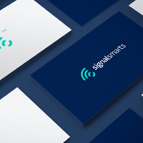 Soundwave logo with the title 'Logo design for technology company'