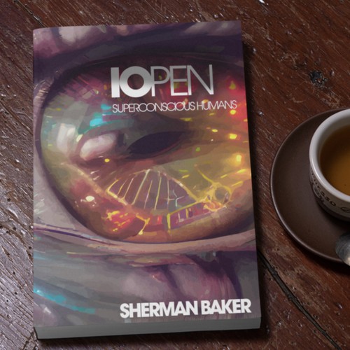 New age design with the title 'IOPEN superconscious humans'