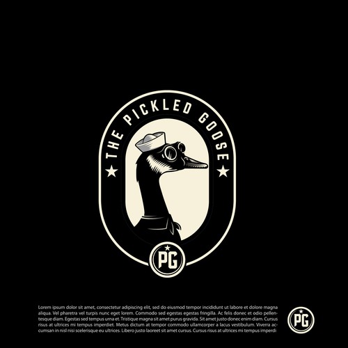 Goose logo with the title 'The picked goose'