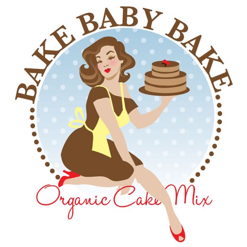 Cartoon packaging with the title 'New product packaging wanted for Bake Baby Bake'