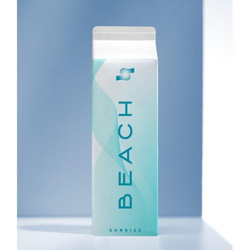 Watercolor label with the title 'Sun cream Label Design'