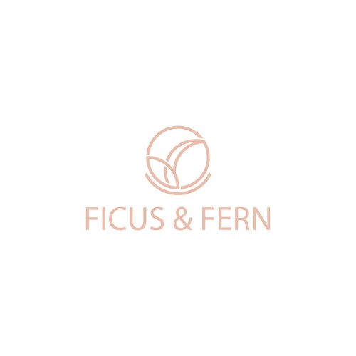 Fern logo with the title 'Ficus & Fern Logo design'