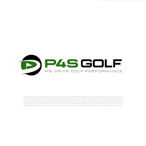 Golf brand with the title 'P4S Golf logo'