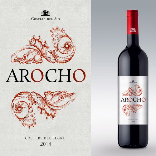 Wine design with the title 'Wine label '