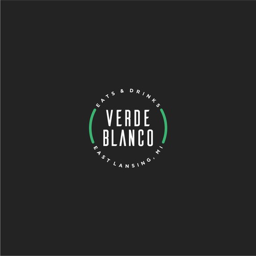 Drink brand with the title 'Verde Blanco'