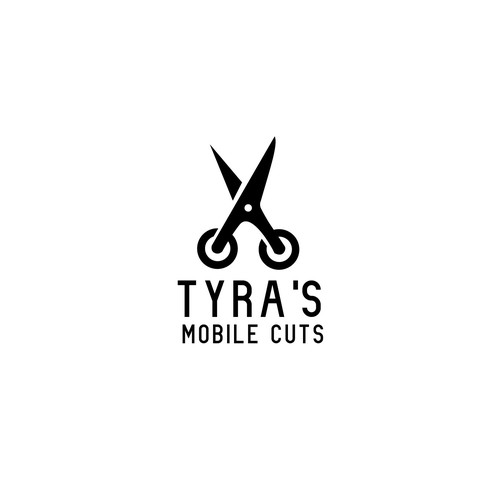 Haircut logo with the title 'Mobile hair-cut service'