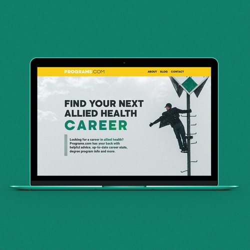 Green website with the title 'Programs'