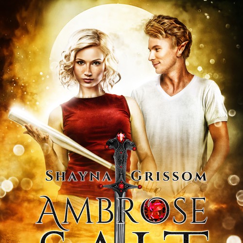 Elf design with the title '- Ambrose and Salt by Shayna Grissom'
