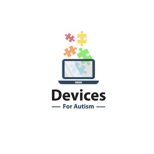 Autism logo with the title 'Logo concept for "Devices for Autism"'