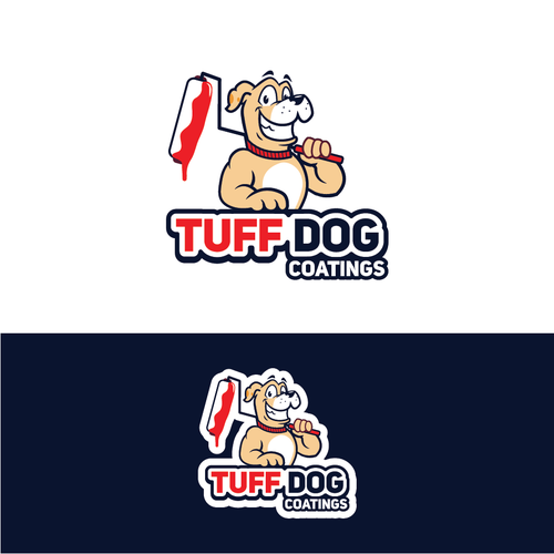 Floor design with the title 'Tuff Dog Coatings'