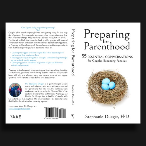 Paperback book cover with the title 'Preparing for Parenthood'
