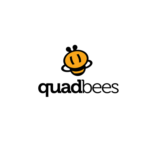 Ideal logo with the title 'Q bees'