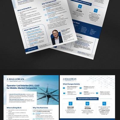 Executive One-Pager for Interim CFO / COO firm