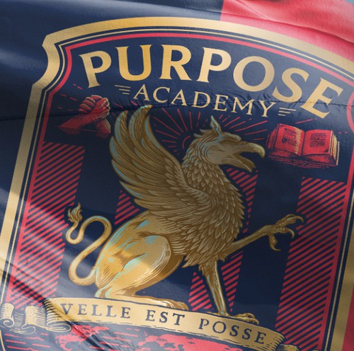 Adobe XD design with the title 'Purpose Academy | Website Design'