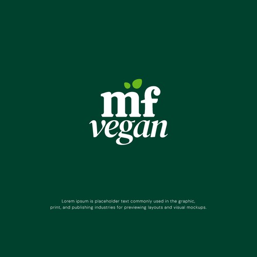 Vegetarian logo with the title 'Vegan logo'