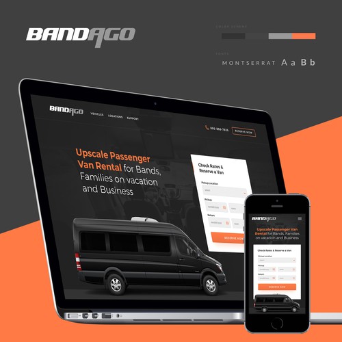 Van design with the title 'BANDAGO'