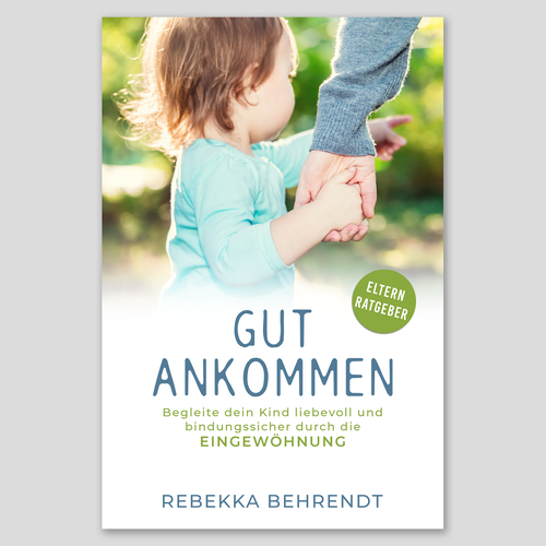 Parenting book cover with the title 'Professional Bookcover for a Parent Guide'