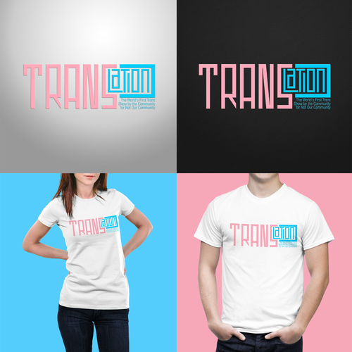 LGBT+ design with the title 'TRANSlation TV Show - Trans community'