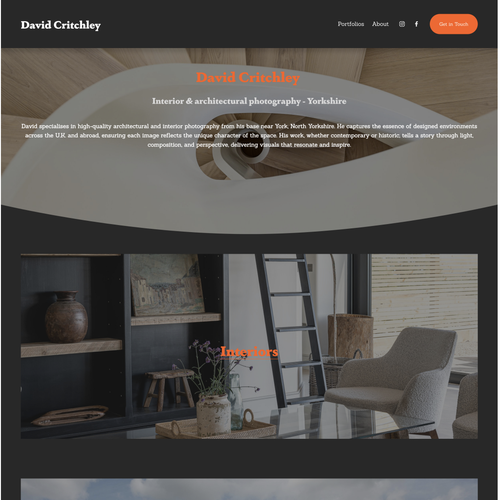 Image design with the title 'Optimisation of David Critchley'