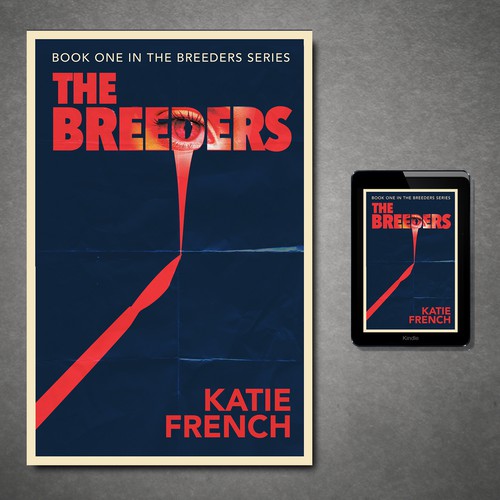 Horror book cover with the title 'The Breeders'