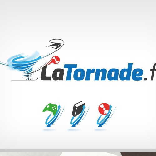 Hurricane logo with the title 'Logo for Swap Website (Tornado)'