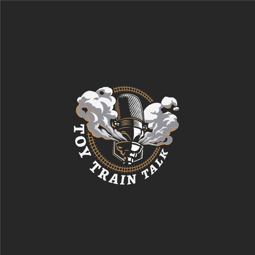 Whistle logo with the title 'Concept and sketch for YouTube channel about trains '