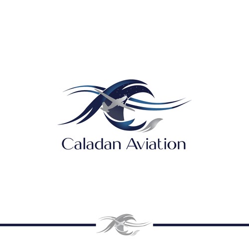 Airline and flight logo with the title 'Caladan Aviation Logo'