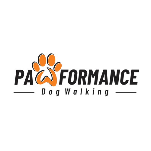 Dog paw logo with the title 'paw logo'