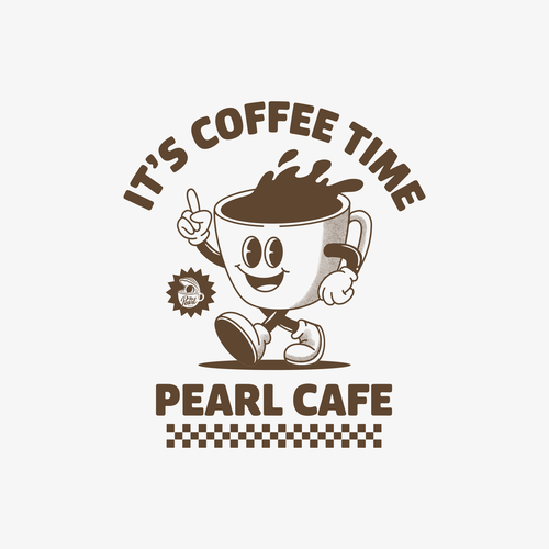 Restaurant t-shirt with the title 'Cafe T-Shirt design'