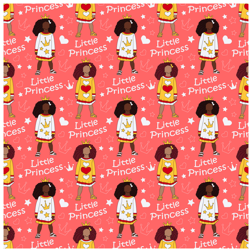 Princess design with the title 'Pattern for Girls'