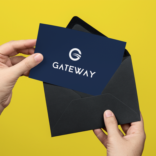 Yellow brand with the title 'Logo concept for Gateway'