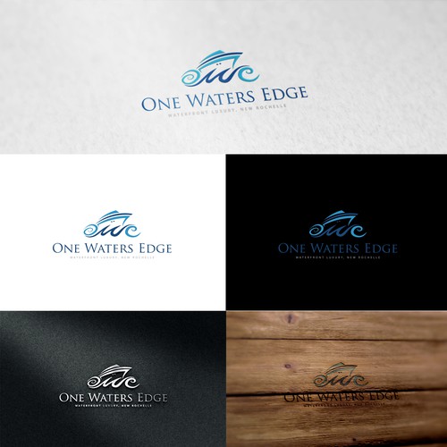 Yacht logo with the title 'One Waters Edge'