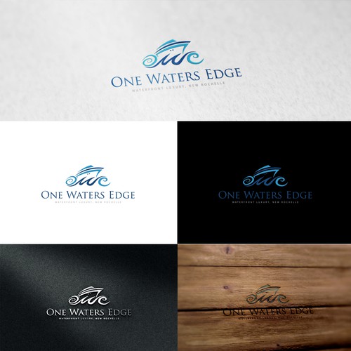 Condo logo with the title 'One Waters Edge'