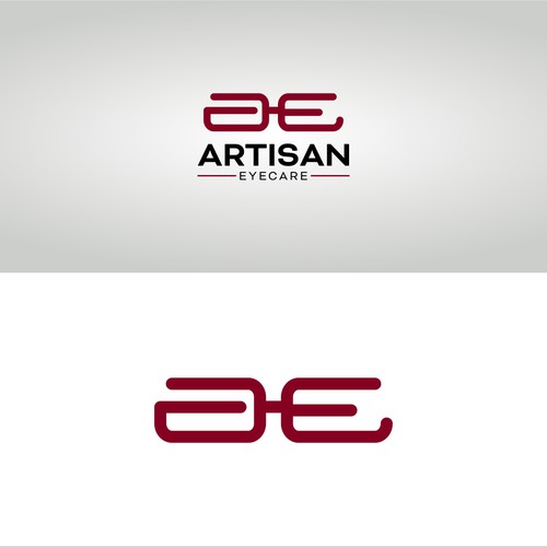 Eye care logo with the title 'logo design for artisan eyecare'