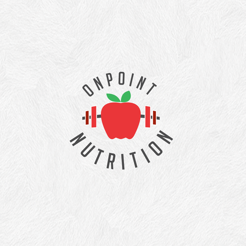 Fitness brand with the title 'Nutrition and fitness logo'