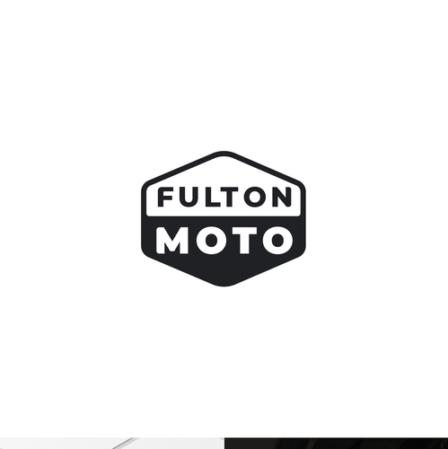 Cafe racer logo with the title 'Fulton Moto'