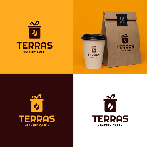 Souvenir design with the title 'Friendly Logo Design for Bakery and Coffee Shop'