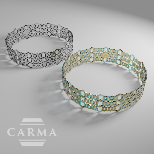 Bracelet design with the title 'Carma Bracelet'