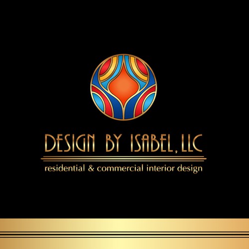Art Deco logo with the title 'Create a glamorous Art Deco Logo for an Interior Design Firm'