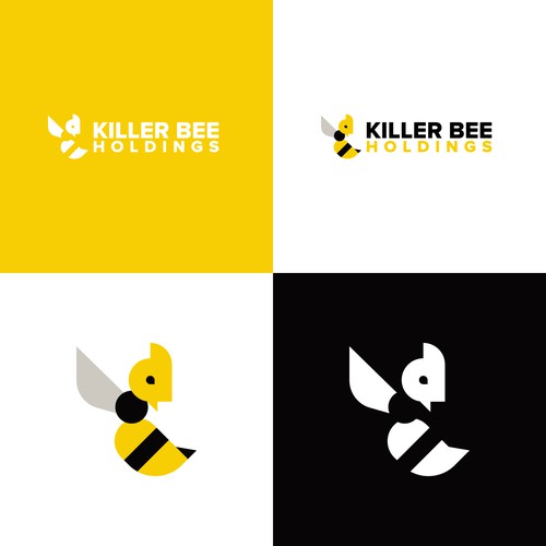 Honeycomb design with the title 'Killer Bee Logo'