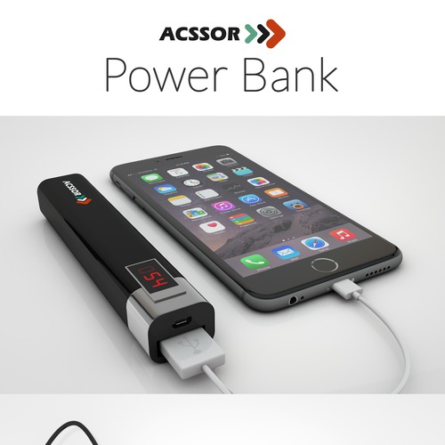 Mobile illustration with the title '3D pictures for Power bank's foto'