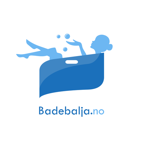 Bathtub logo with the title 'Webshop selling plastic bathtubs'
