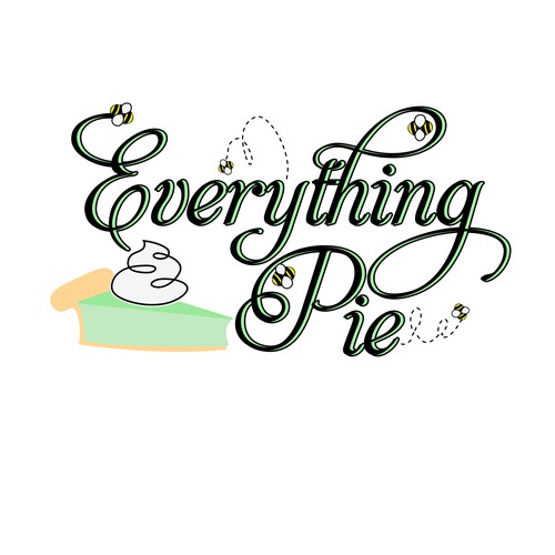 Pie design with the title 'Logo design concept for a pie business'