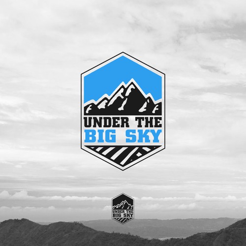 Tv show logo with the title 'UNDER THE BIG SKY'