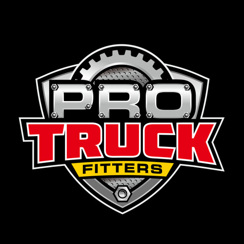 Trailer design with the title 'Pro Truck logo design'