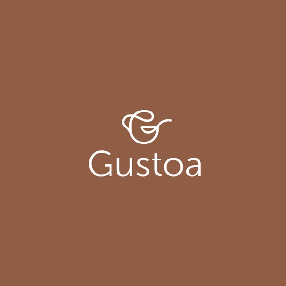 Kitchenware design with the title 'Gustoa'