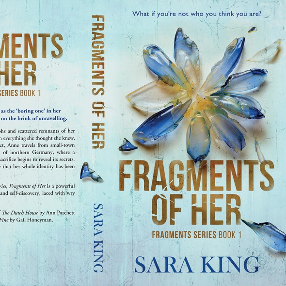 Book cover with the title 'Fragments of Her'