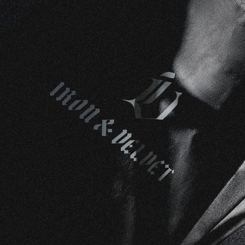 Leather design with the title 'Iron & Velvet logo'
