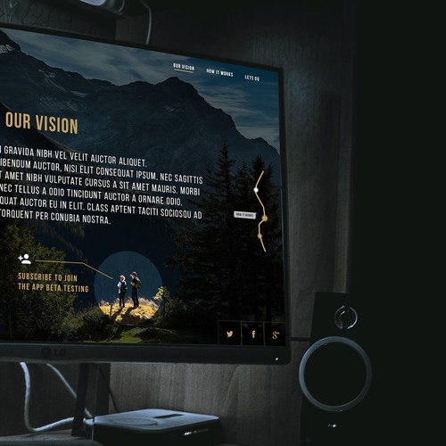 Nature website with the title 'Experience Excursions'