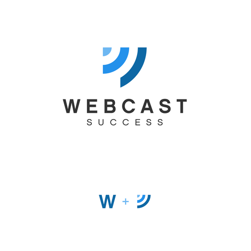 Success logo with the title 'Combination logo design for webcast success'